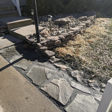 Natural Stone Terracing, LARGE Bluestone Patio and Walkways