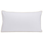 Down Home USA - Ultra Down Down Pillows With Protector, Set of 2, King, Medium Down - Ultra Down Firm Down Pillows with Protectors are bedtime blessings. Part of the Ultra Down collection, which uses only white duck down, they are washed and cleaned with our Ultra15Clean. This is our 15 step washing process to remove dust and dirt, making it virtually allergen free. Set of two and available in standard and king size and soft to firm firmness, with 300 thread count.
