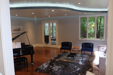 Inspiration for a contemporary living room remodel in New York