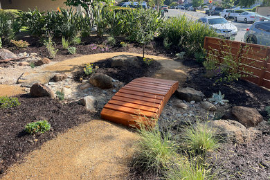 This is an example of a contemporary landscaping in Orange County.