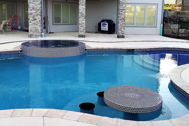 Pool - contemporary pool idea in Kansas City
