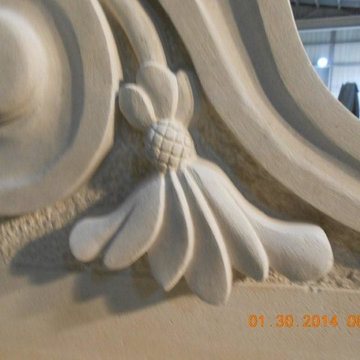 Custom Cut Lueders Limestone Carvings - Mezger