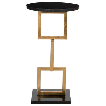 Cassidy Gold Leaf Accent Table