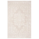 Safavieh - Safavieh Reflection Collection RFT664 Rug, Cream/Ivory, 8' X 10' - Sophisticated and elegant, Reflection rugs revive the charm of intricate floral motifs in remarkable textures and warm color. Made using soft synthetic yarns in a raised cut pile, Reflection is a marvelous complement to any classy-contemporary or traditionally styled decor.