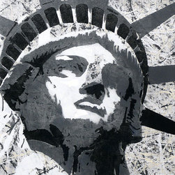 Liberty over Abstract - Paintings