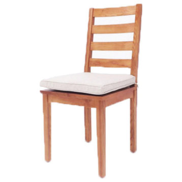 Kenny Modern Ash Wood Dining Chair With Cushion, Set of 2