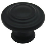 Cosmas - Cosmas 9971FB Flat Black 3 Ring Cabinet Knob - Manufacturer: Cosmas
