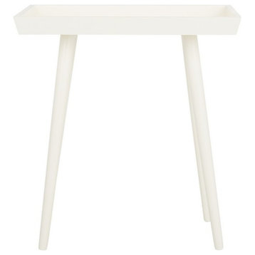 Roz Tray Accent Table Vintage White