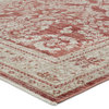 Vibe by Jaipur Living Katarina Floral Red/ Light Gray Area Rug 5'X7'6"