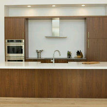 Kitchen Cabinets - Walnut colored