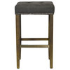 Ash Frost Gray Stool, Bar Height