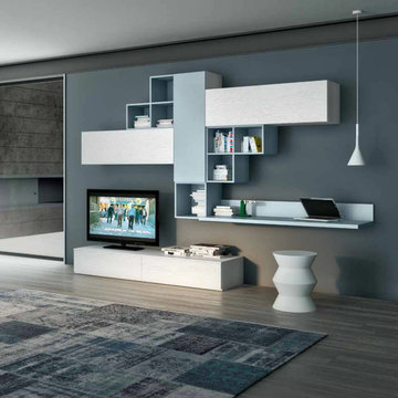 Domino contemporary modern TV media unit by Favero