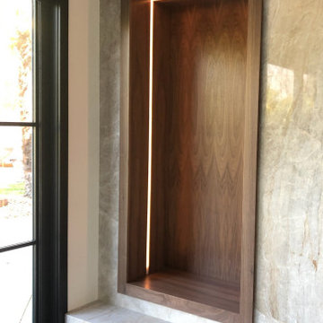 West Imperial View Court Linear Led on Walnut Cabinet