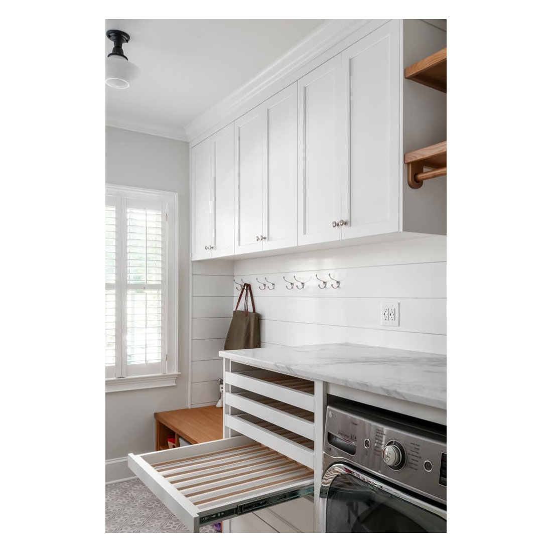 Organized Mudroom and Laundry