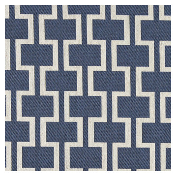 Exclusive Fabric New Yellow Blue White Small Geometric Pattern Soft Woven Fabric 