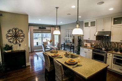 Inspiration for a transitional kitchen remodel in Boston
