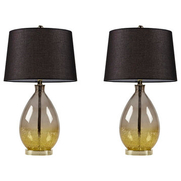 510 Design Cortina Ombre Glass Table Lamp, Set of 2