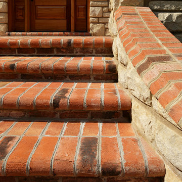 Old Georgian Tudor Brick & Cumberland Savannah Stone Home - Tennessee