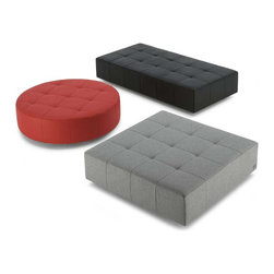 Poltrona Frau - Poltrona Frau Cubo Ottomans - Footstools And Ottomans