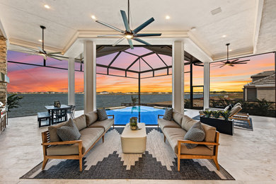 Example of a trendy patio design in Tampa