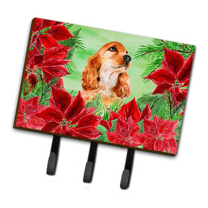 Cocker Spaniel Spring Leash Or Key Holder Ck1268th68 Contemporary Wall Hooks By The Store