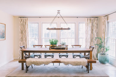 Example of a dining room design in Orange County