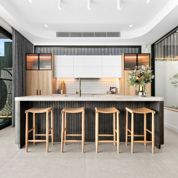 Modern Kitchen with Island Bench