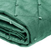 Vickerman Qtx190552 52" Green Quilt Stitch Jewel Christmas Tree Skirt