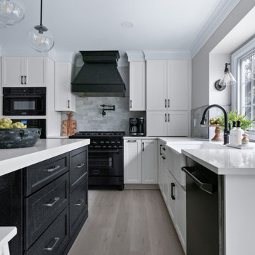 From Cramped & Dated to Light & Bright in Black and White