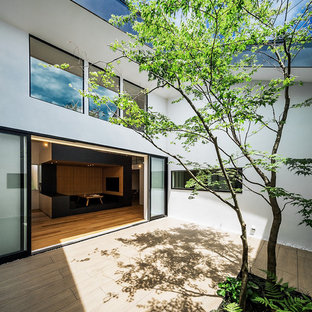 神戸のコンテンポラリースタイルのおしゃれなテラス・中庭の写真