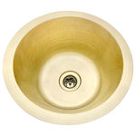 Hammermarc/CopperSinksDirect - Hammered Brass Bar Sink 14" Matte Brass with 2" drain - Hammered Brass Bar sink in Matte Finish with 2" drain included.