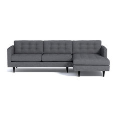 Beverly 2-Piece Sectional Sofa, Smoke, Chaise on Right