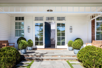 This is an example of a beach style entryway in New York.