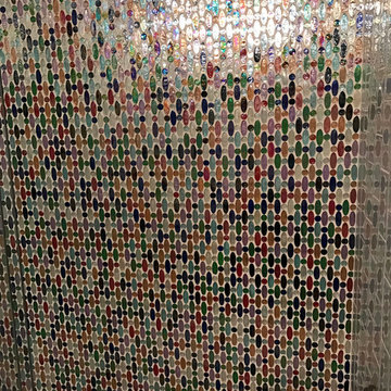 Rainbow Love Beads Bathroom Tile