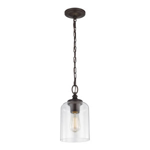 Blackened Oil Rubbed Bronze Kenroy Home 93038AMER/ Nillo 1-Light Pendant