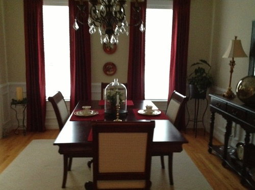 coordinating living and dining room