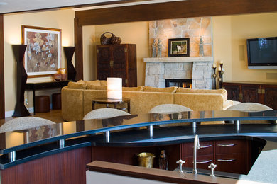 Inspiration for a timeless family room remodel in Salt Lake City