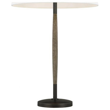 Ferrelli Table Lamp, 1-Light, LED, Weathered Oak Wood, 27.25"
