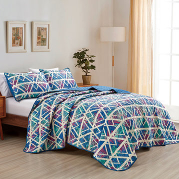 Kuma 3 Piece Bedspread Set, Queen