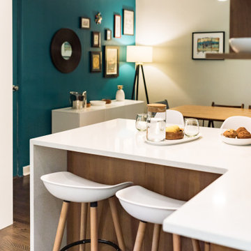 A Mid-Century Kitchen That Maximizes Every Inch