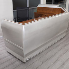metal reception desk