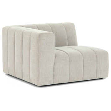 Langham Channel Tufted Laf Sectional Corner Chair