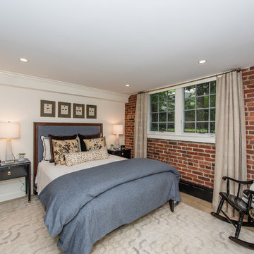 Bethesda, MD Rustic Transitional Basement Makeover
