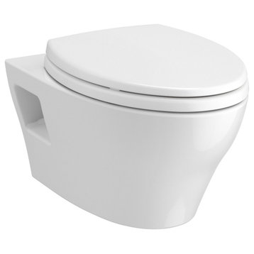 TOTO CT428CFGT40 EP Wall Mounted Elongated Chair Height Toilet - Cotton White