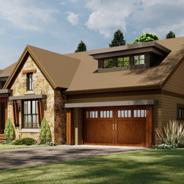 Oakdale Ranch House Plan - Front