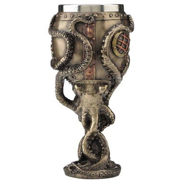 Steampunk Octopus Bell Challice