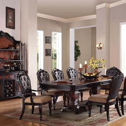 Le Havre Dining Set in Brown Finish - Kitchen Products