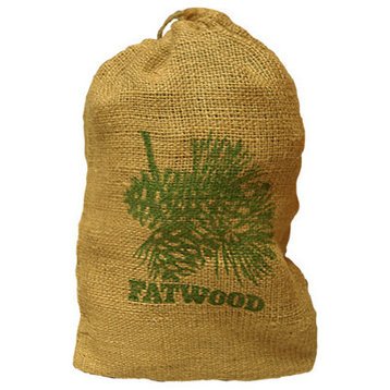 Fatwood 9908 Burlap Bag, 8 LB, .2 CUFT