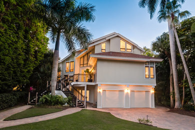 Beach style exterior home photo in Miami