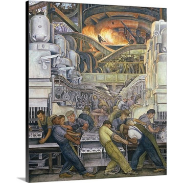 "Detroit Industry, North Wall, 1932-33" Canvas Art, 20"x24"x1.25"